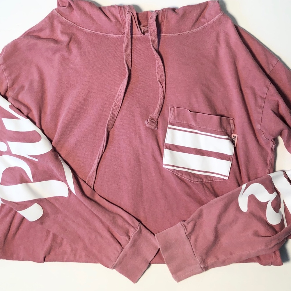 Pink Victoria secret light weight sweatshirt